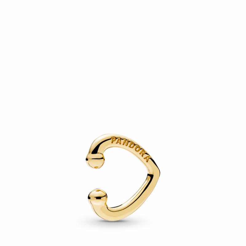 Pandora Shine™ Open Heart Ear Cuff - 18ct Gold Plated - Canada | XP8094EG